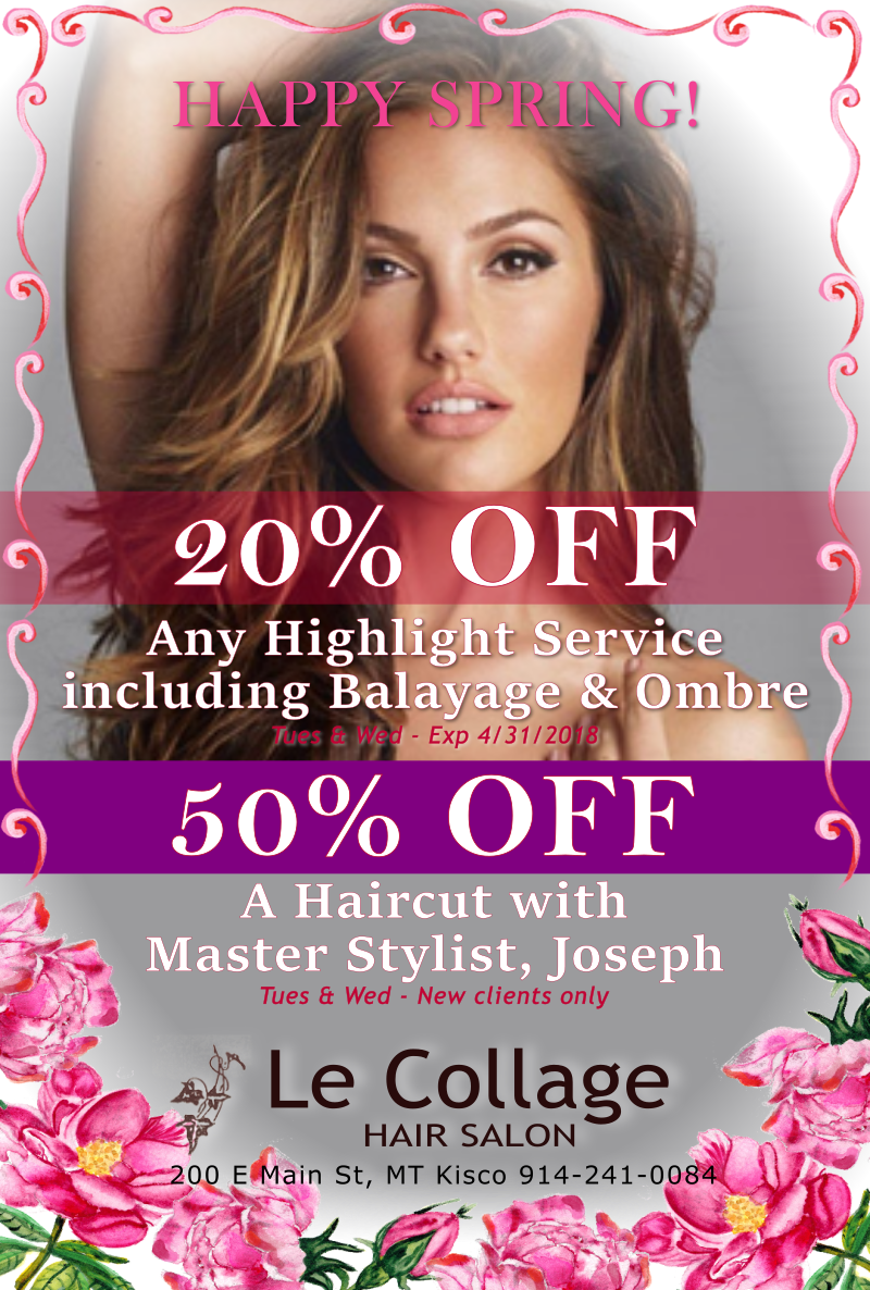 20% Off - 50% Off SPECIALS at Le Collage Salon